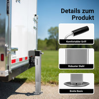 Stabilizzatori rimorchio, Set 2 piedi di supporto pieghevoli max 1350 kg a piede