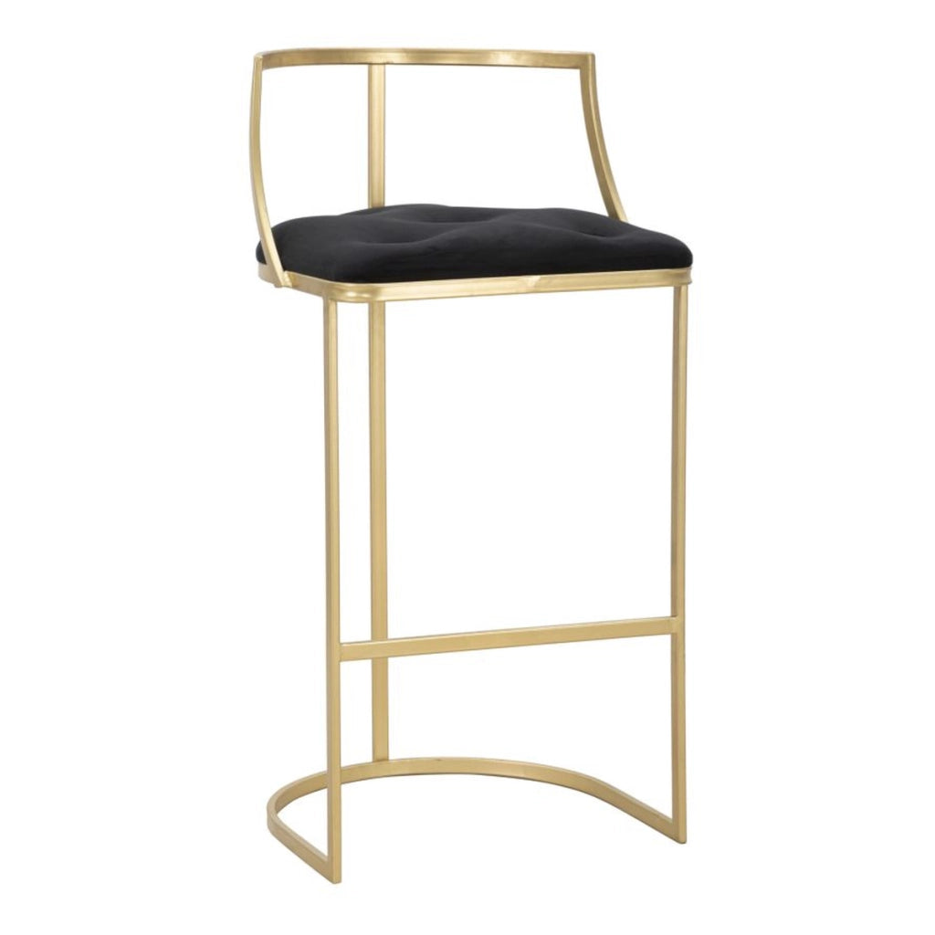 Sgabello Alto VKH450, Oro, Metallo, 45x45x90 cm
