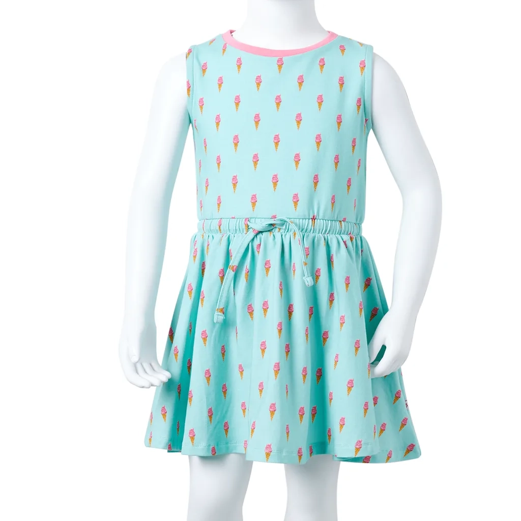 Abito da Bambina con Coulisse Menta Chiaro 140 CFW5950568