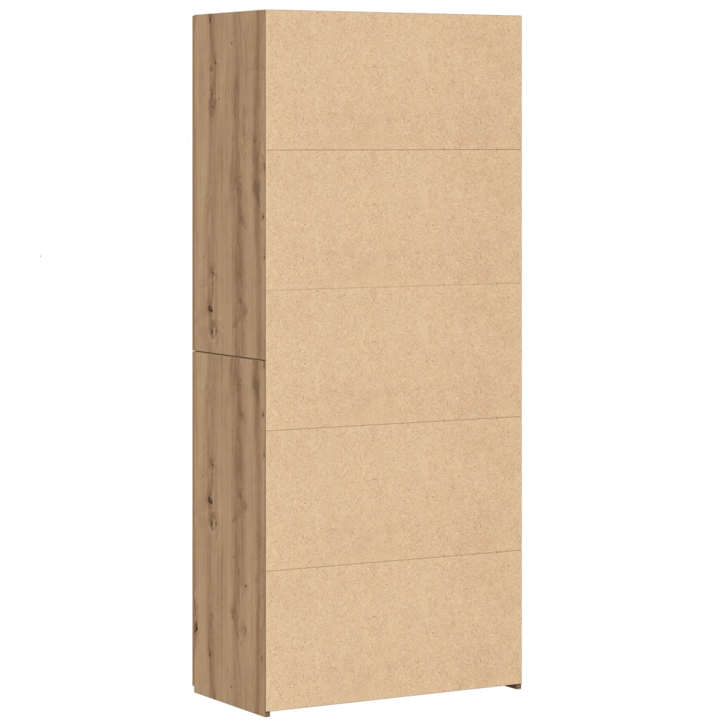 Buffet Highboard Quercia Artigianale 40x42.5x185 cm Legno Ingegnerizzato