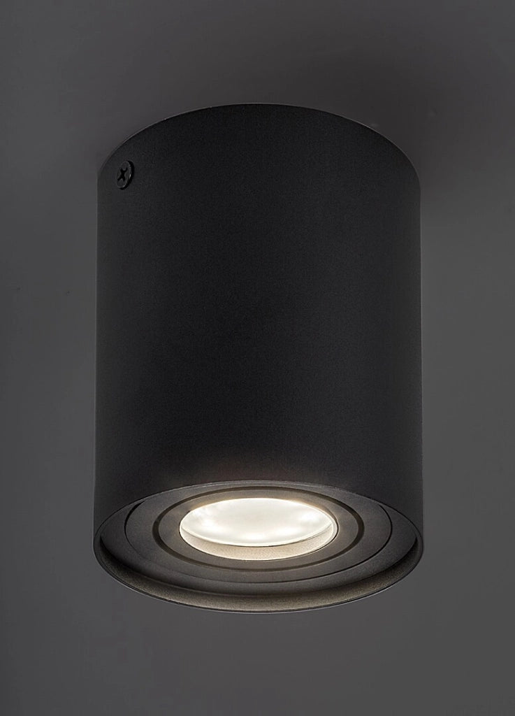 Spot soffitto nero opaco GU10 1 luce Rabalux Kobald 2047
