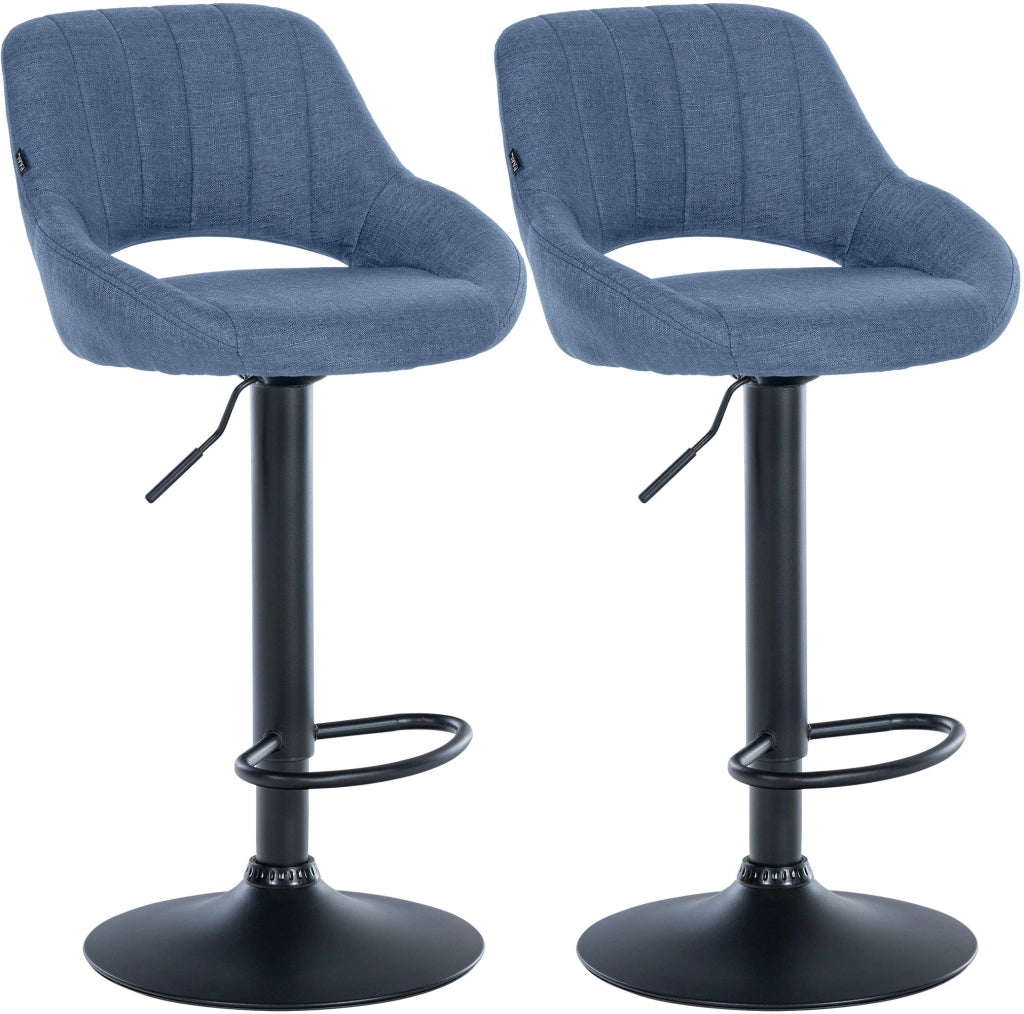 Set di 2 sgabelli da bar tessuto Milet B 8