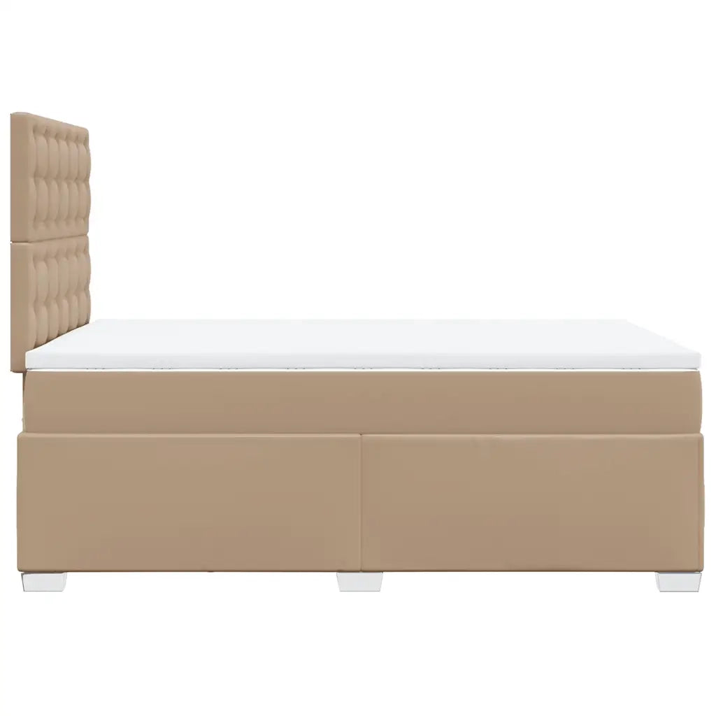 Giroletto a Molle con Materasso Cappuccino 120x190cm Similpelle 3290715