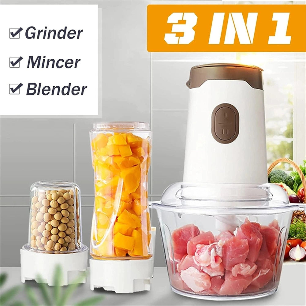 Trade Shop - Tritacarne Multifunzionale 3 In 1 Accessorio Per Cucina Casa Alimenti Q-t164 -
