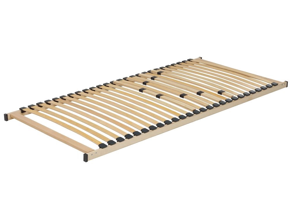 Base letto EU Small Single Size 90 x 200 cm Telaio in legno con doghe a molle solide