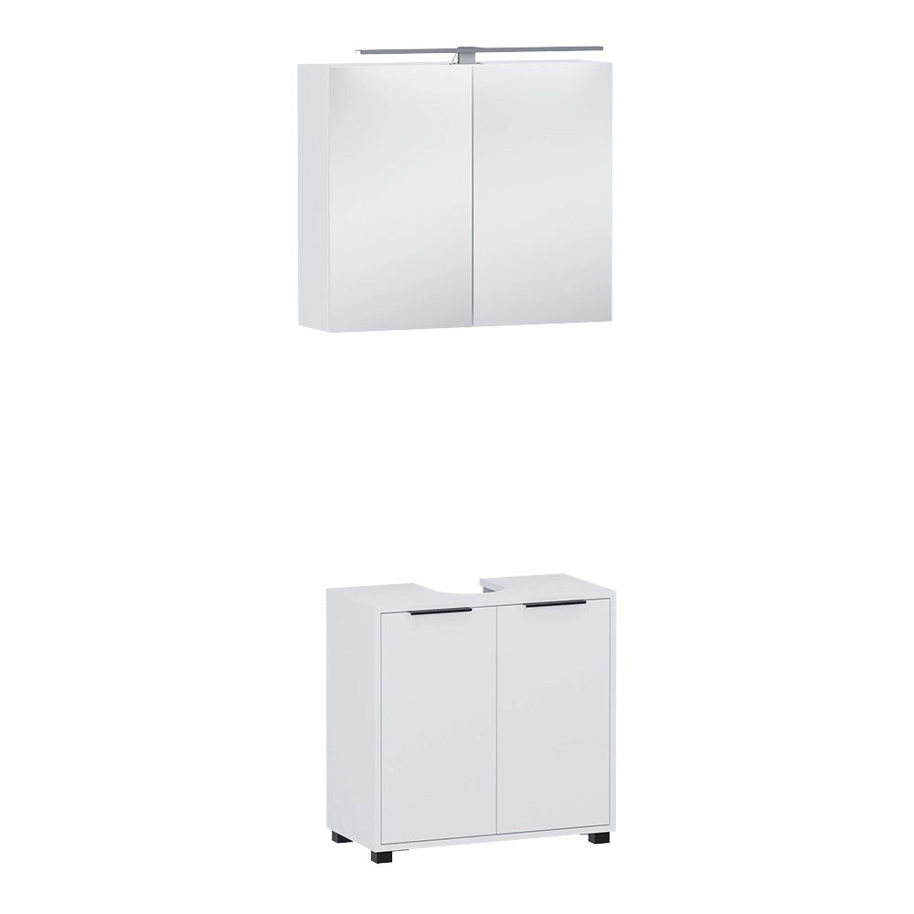 Vicco Set di mobili da bagno Bianco 2 parti