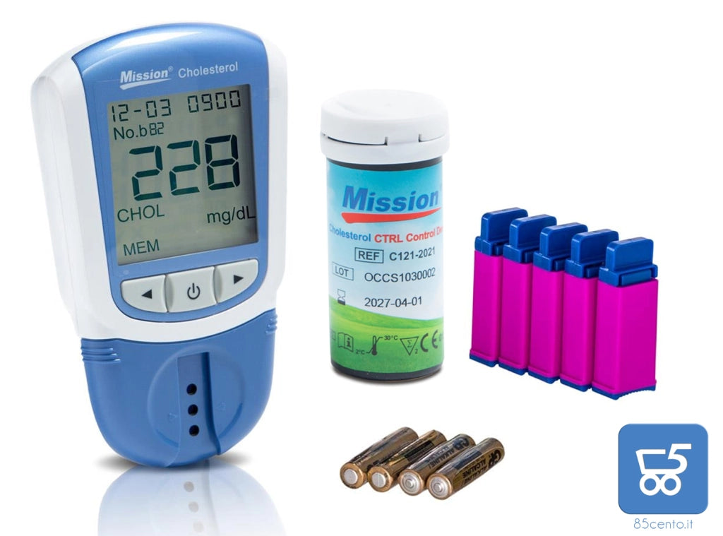 Dispositivo 3in1 per un’analisi completa dei lipidi del colesterolo Totale (CHOL), alta densità Lipoproteine (HDL) e Trigliceridi (TRIG) - EX DEMO NO CHIP