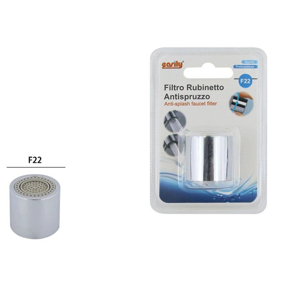Trade Shop - Filtro Rubinetto Antispruzzo F22 Im Ottone Aeratore Rompigetto 2 Modalità Acqua 87195 -