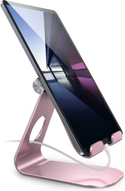 Stand di monitor regolabile per desktop compatibile con tablet 10,2/10,5 pollici e 12,9/9,7 pollici, inclusi mini 2/3/4 e Nintendo Switch, in rosso oro.