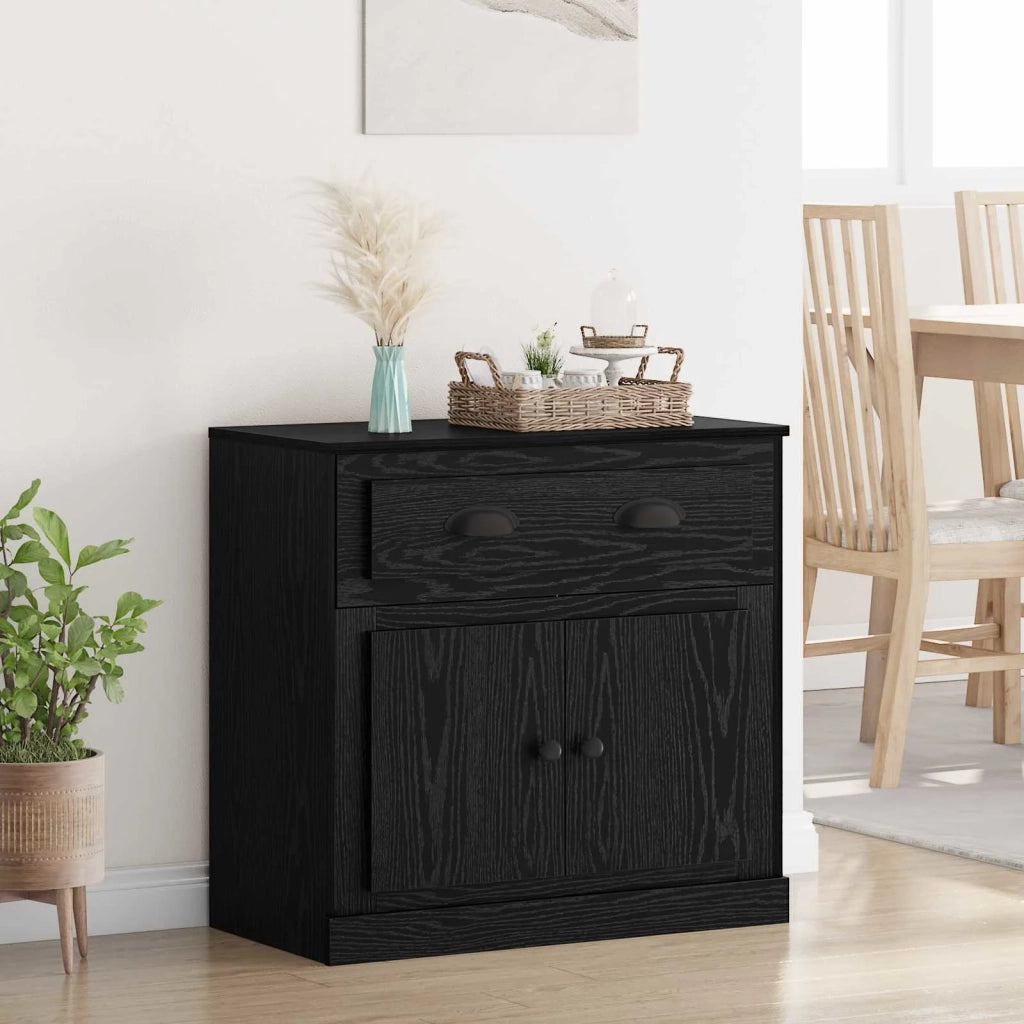 Credenza Rovere Nero 70 x 35,5 x 67,5 cm Legno multistrato 881419