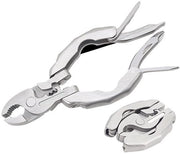 Multitool 10-in-1: set di strumenti portatili pieghevoli con chiave a molla e apripistoni, ideale per attività all'aperto, campeggio e riparazioni.