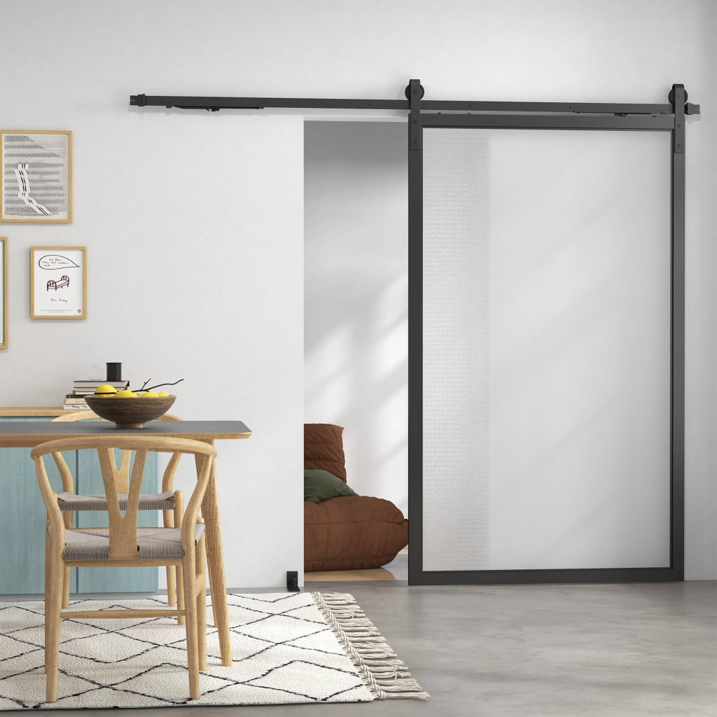 Sistema Porte Scorrevoli ¨C zephmum ¨C 244cm Acciaio Nero