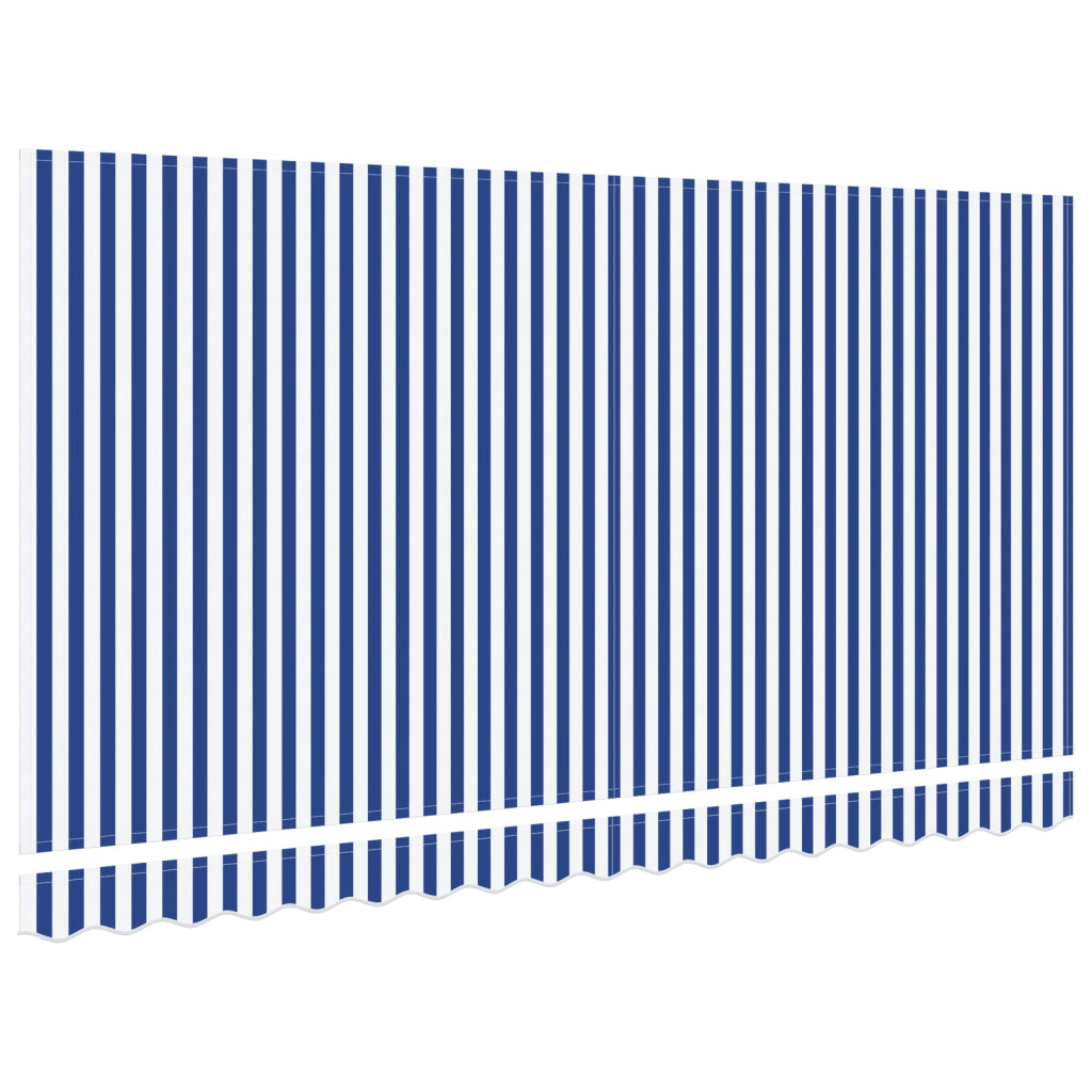 Tessuto di ricambio per tenda per telaio 4x2 m Blu e Bianco