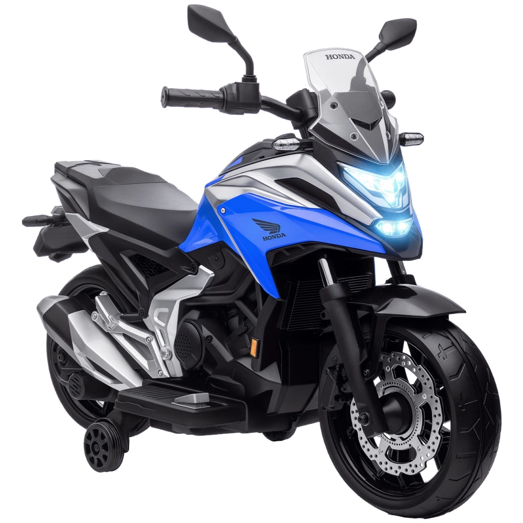 Moto elettrica per bambini ¨C zephmum ¨C 3-6 anni, con musica, fari blu