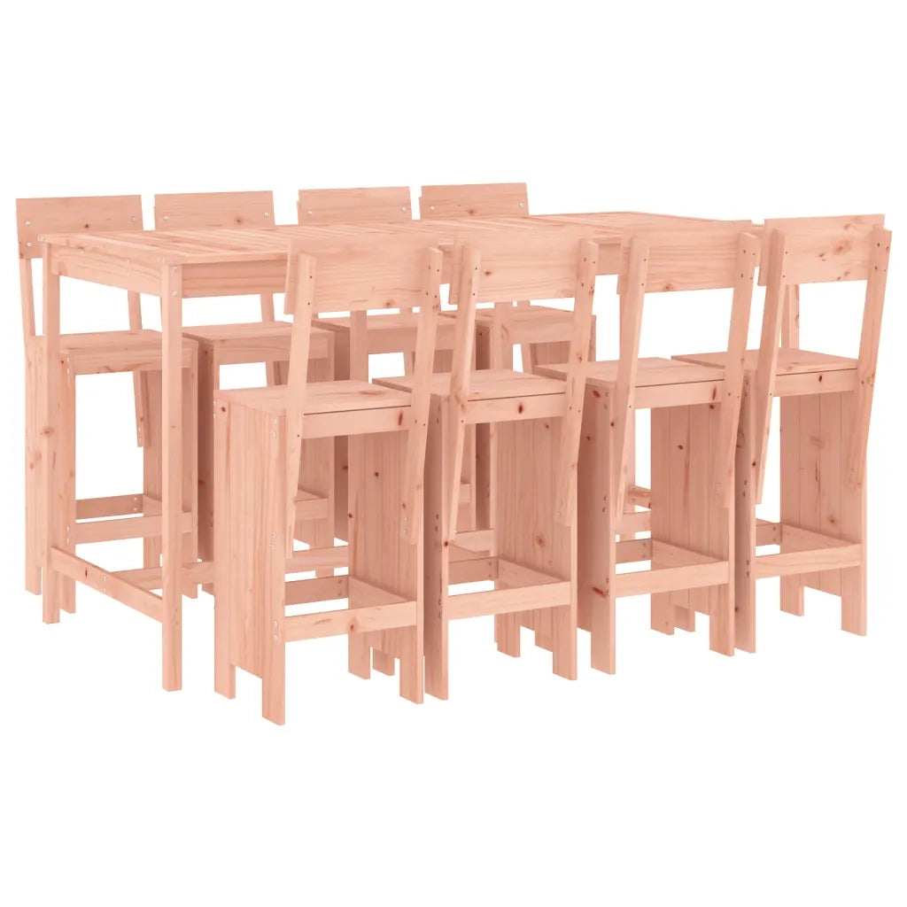 Set da Bar da Giardino 9 pz in Legno Massello di Douglas 3157822