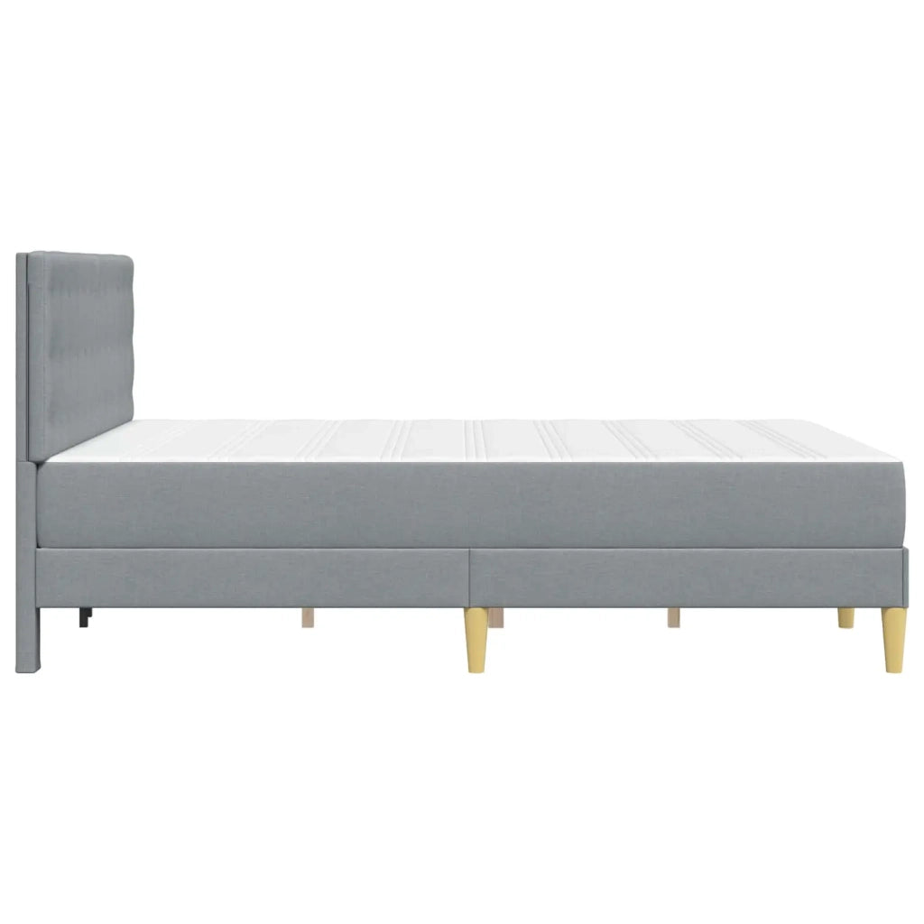 Struttura letto con materasso Grigio chiaro 140 x 190 cm