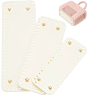Kit di creazione di una borsa a maglia DIY - 3 misure - base in pelle artigianale - tasca rettangolare - sfondo creativo - ideale per appassionati - base della borsa