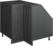 Mobile sottotetto Mobile angolare Rion, Antracite casa di campagna, 75.6 x 81.6 cm con 1 porta, carcassa dell’armadio profondità 60 cm, adatto per il salvaspazio sotto tetti spioventi