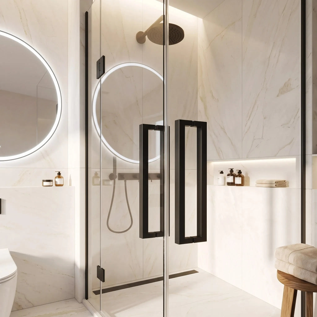 Maniglia Per Porta Doccia Rea 01 Black