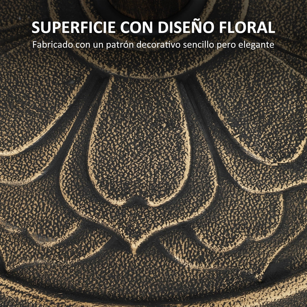 Base per Ombrellone con Peso ¨C zephmum ¨C Bronce ?46x33 cm 12 kg