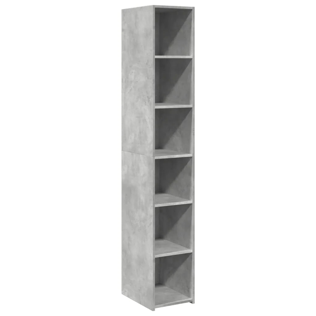Buffet credenza cassettiera mobiletto mobile contenitore organizer cucina soggiorno salotto alto 30 x 41 x 185 cm legno ingegnerizzato grigio 02_0034234