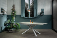 Tavolo Allungabile 140/190x90x76 cm in Melaminico Pulse Bianco