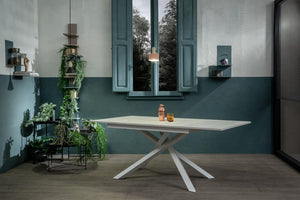 Tavolo Allungabile 140/190x90x76 cm in Melaminico Pulse Bianco