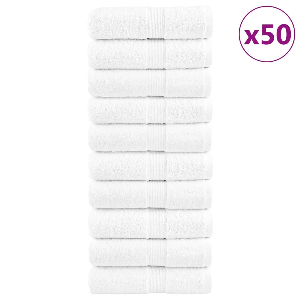Salviette Premium SOLUND 50 pz Bianche 30x30 cm 600gsm