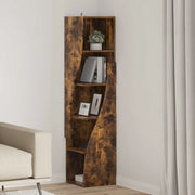 Mobile angolare 32x32x140cm Legno ingegnerizzato Rovere fumé 889880