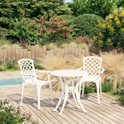 Set da Bistrot 3 pz in Alluminio Pressofuso Bianco cod mxl 35808