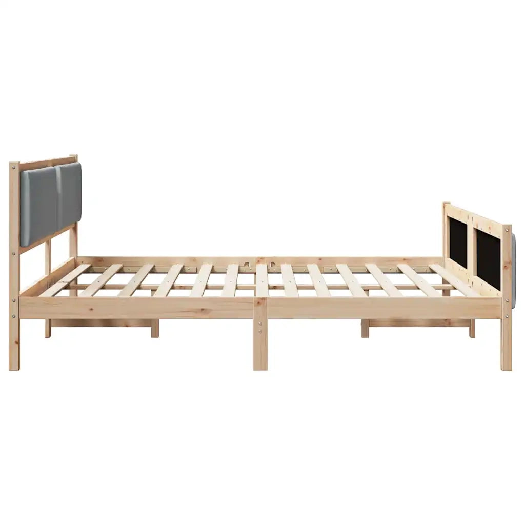Struttura del letto Grigio chiaro 180 x 200 cm Tessuto