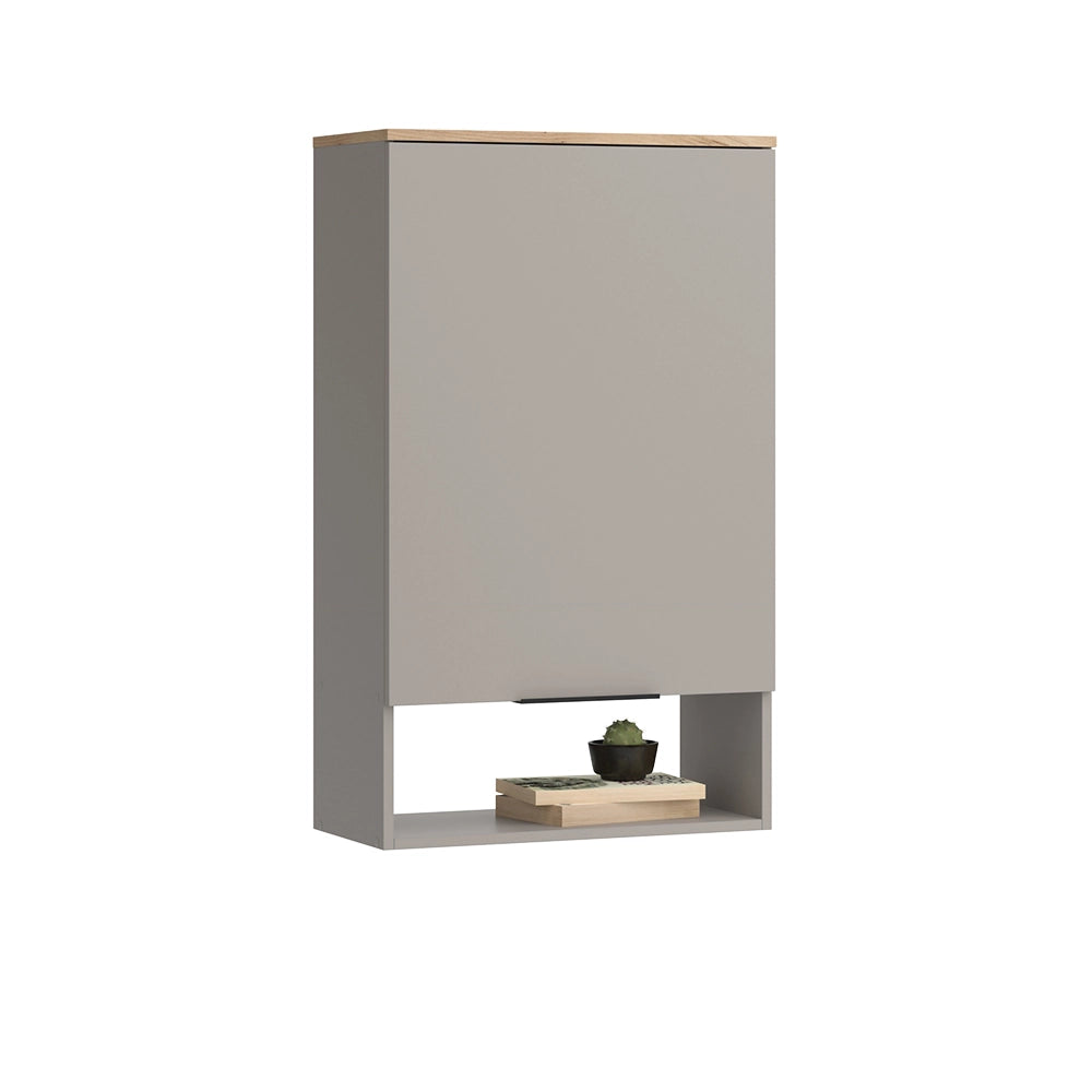 Vicco Libreria da parete Grigio 60 x 100 cm con porta