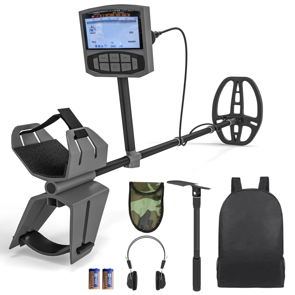 Metal detector portatile per adulti ¨C Minimal ¨C 5 modalit¨¤, schermo LCD, IP68, colore grigio scuro