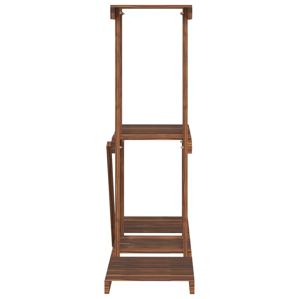 Portafiori-Supporto per Piante-Rastrelliera per Fiori 81x25x75,5 cm in Legno Massello di Abete 598205