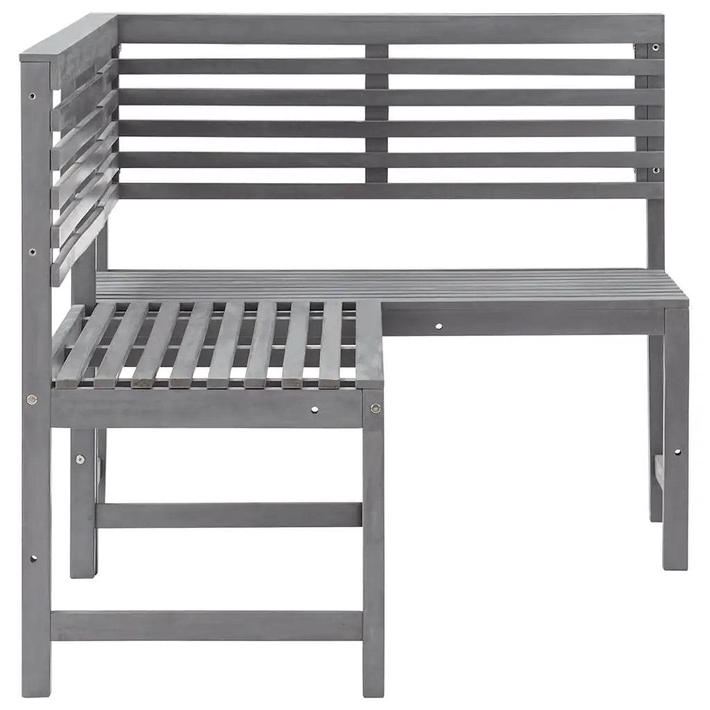 Panca da Giardino ad Angolo 140 cm Legno Massello Acacia 312423