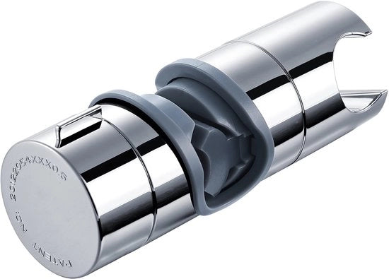 Douchehouder in ABS, adattabile da 16 a 19 mm, rotante a 360°, con manico regolabile, finitura cromata grigia