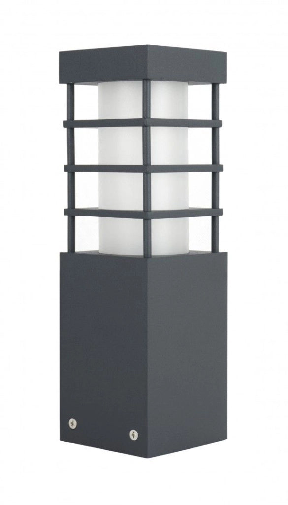 Paletto da giardino 25 cm E27 grigio scuro IP54 SU-MA RADO II