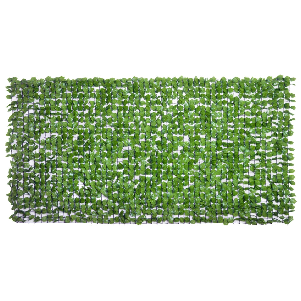 Recinzione Decorativa con Foglie Artificiali ¨C Zephmum ¨C Verde 300x150 cm