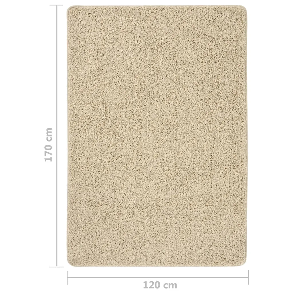 Tappeto del soggiorno | Tappeto Shaggy Crema 120x170 cm Antiscivolo