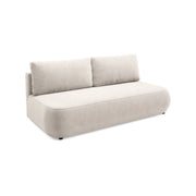 Brugnato, Divano Letto 2 Posti Contenitore, 210x106 cm Beige Chiaro