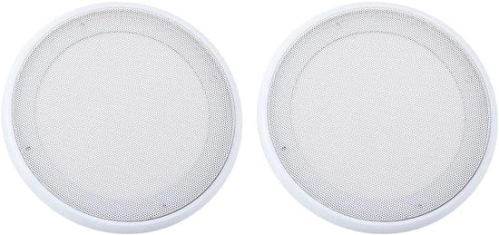 Griglia diffusore 2 pezzi auto audio decorativa cerchio griglia metallica diffusore subwoofer copertura - nero