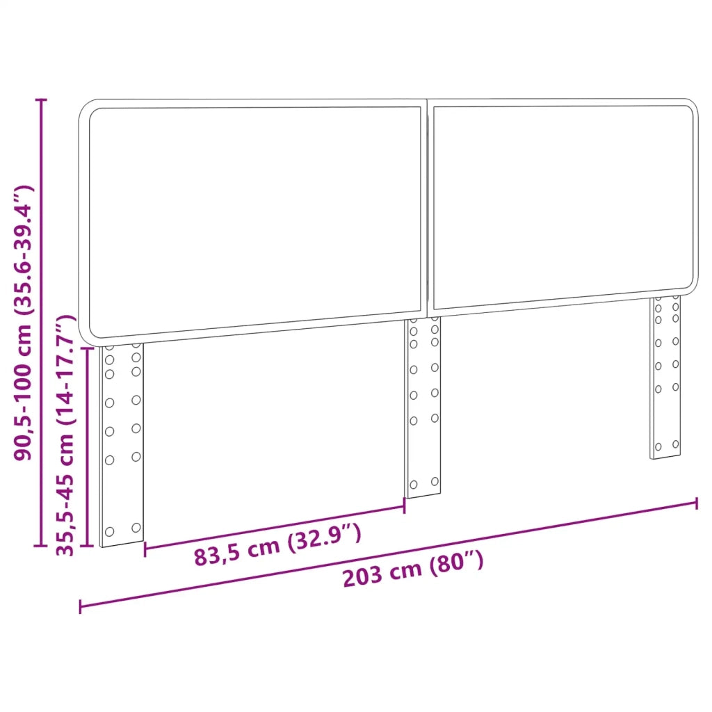 Testiera Grigio cemento Legno multistrato
