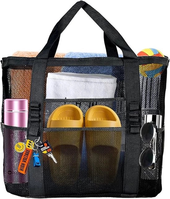 Tas da Bagno a Rete - Tas multifunzionale - per giocattoli, asciugamani e articoli di viaggio - per tutta la famiglia - Accessori di viaggio - Nero 

Modello: 
Specifica: 
Codice prodotto: