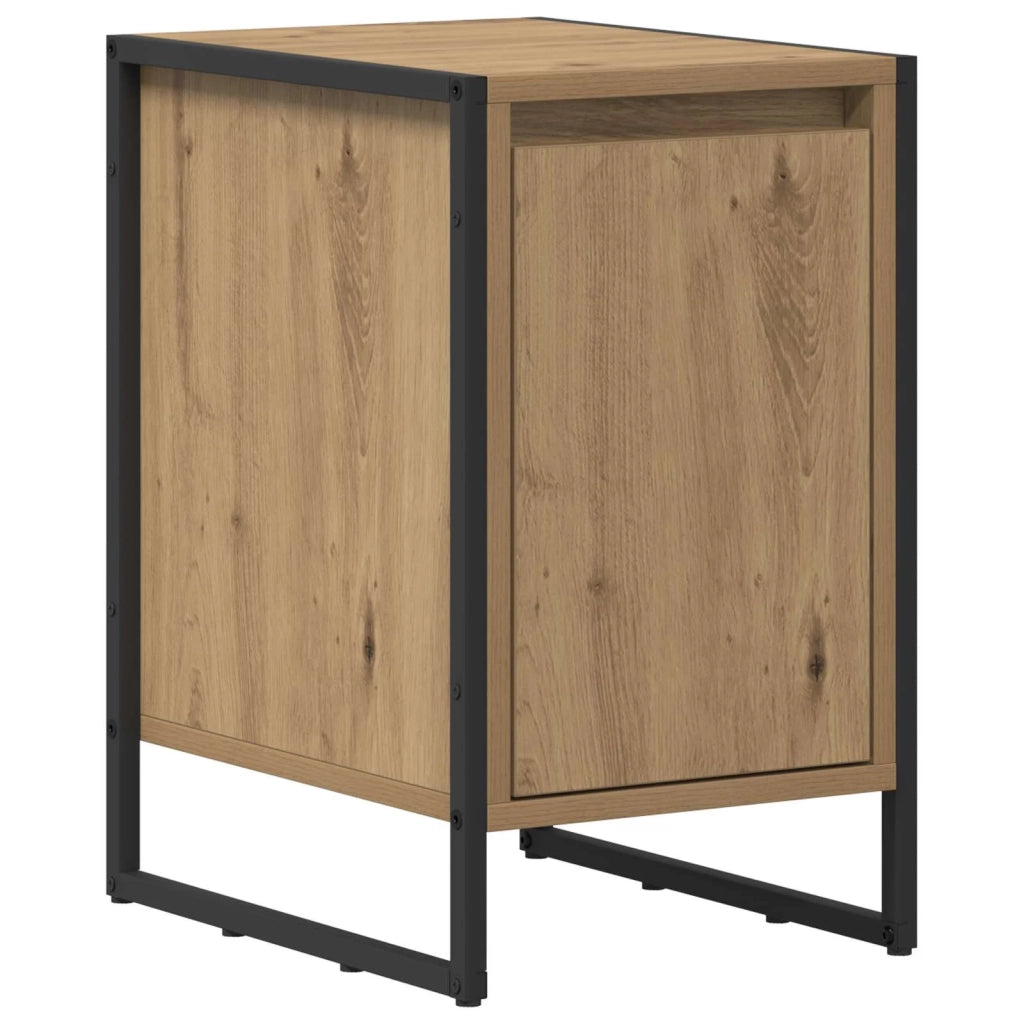 Comodino-Tavolino da notte Rovere Artigianale 39,5 x 30 x 50 cm Legno multistrato 362564