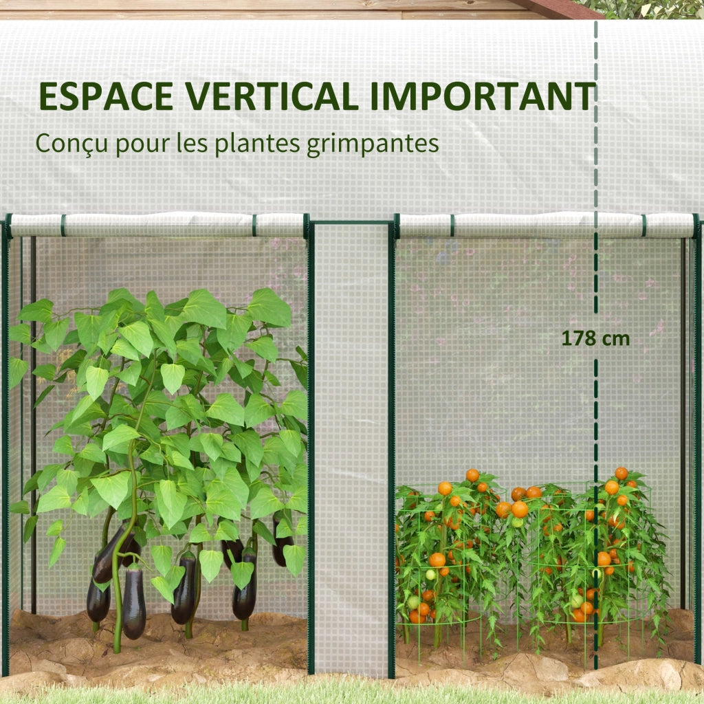 Serra da giardino ¨C zephmum ¨C 2 mq 2x1x1.78 m bianco