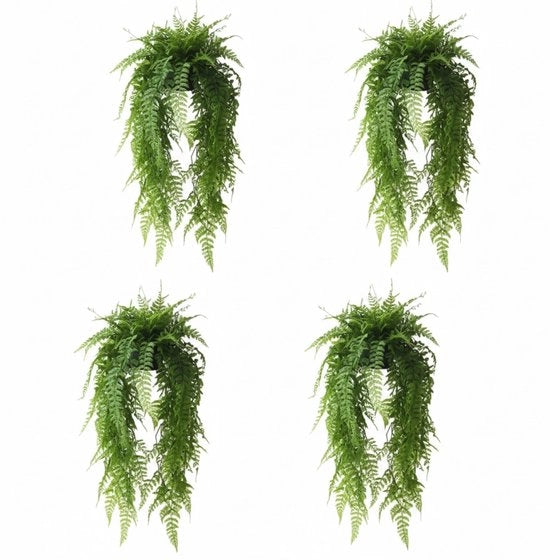 Piante da parete 4 pezzi – Realistica estetica – 65 cm di lunghezza – Inclusa la vaschetta – Adatto per esterno & interno – Decorazione appesa – Senza manutenzione – Progettata a forma di vite da vino