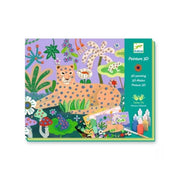 Set Pittura 3D, Foresta Tropicale,Djeco,Eta 7-12 anni