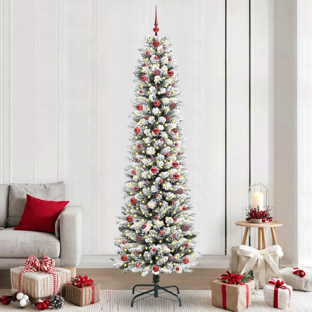 Albero di Natale artificiale con 300 LED Bianco 240 cm 3396129