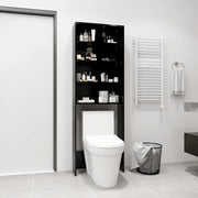 Mobile per Lavatrice Nero 64x24x190 cm 808405