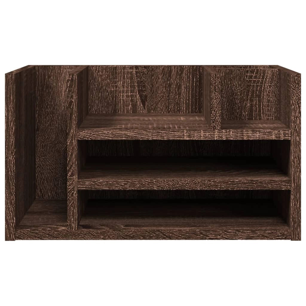 Mobiletto portaoggetti per ufficio legno ingegnerizzato rovere marrone 02_0043575